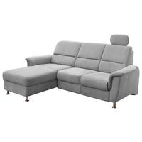Ecksofa Mit Relaxfunktion + Usb Anschluss Parole, Mikrof. - Chromfarben/Silberfarben, MODERN, Textil (165/231cm) - Livetastic