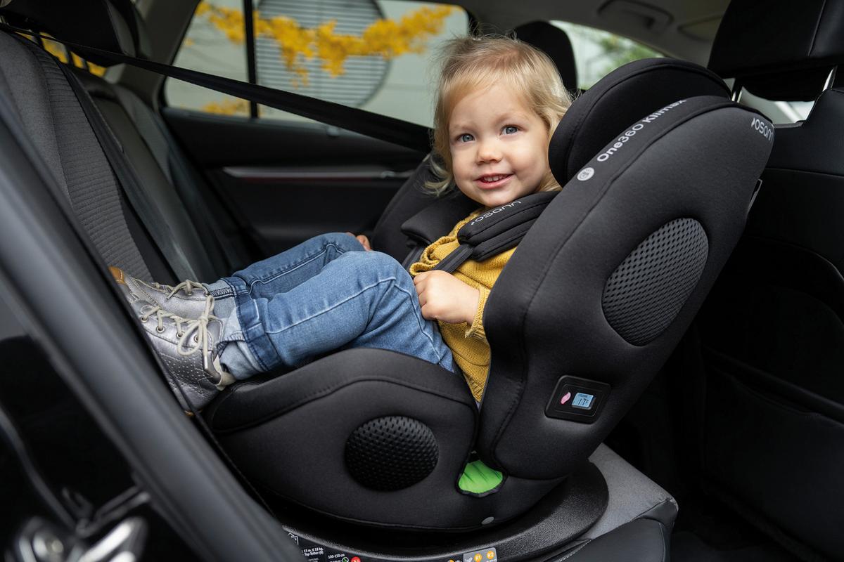 Reboarder-kindersitz One360 Klimax - Schwarz, Basics, Textil (48/43/58cm) - Osann