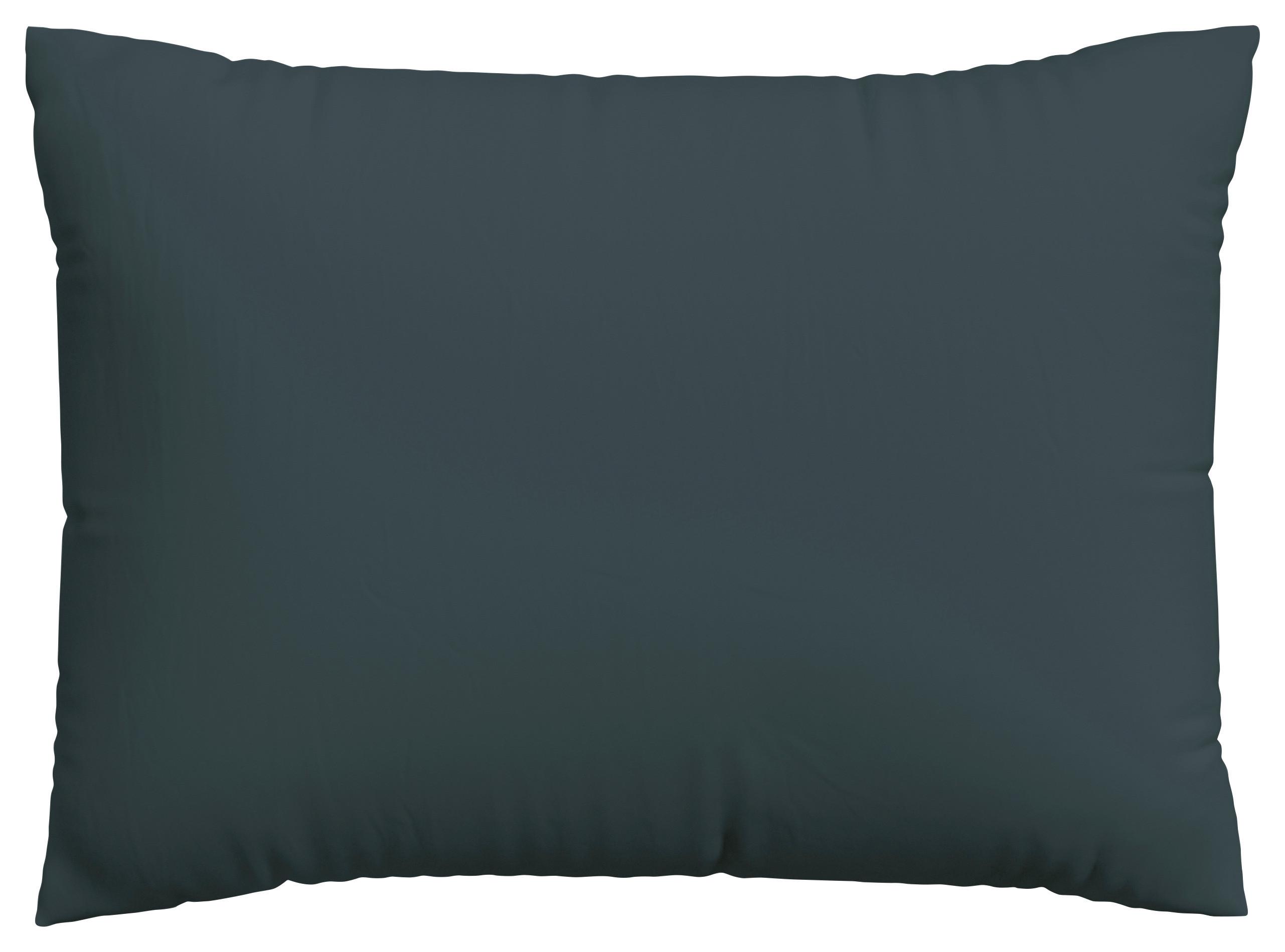 Kissenbezug Knitted 70x90 cm Jersey Dunkelgrau - Dunkelgrau, Basics, Textil (70/90cm) - Schlafgut