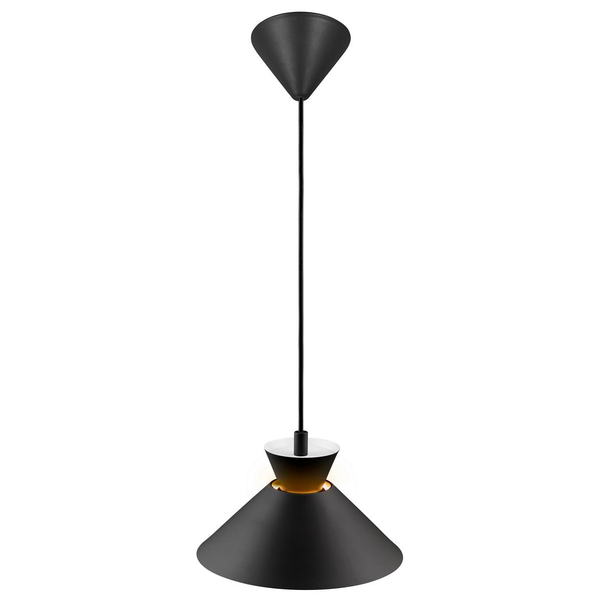 Hängeleuchte Dial Schwarz D: 25 cm - Schwarz, KONVENTIONELL, Metall (25/13,5cm) - Nordlux