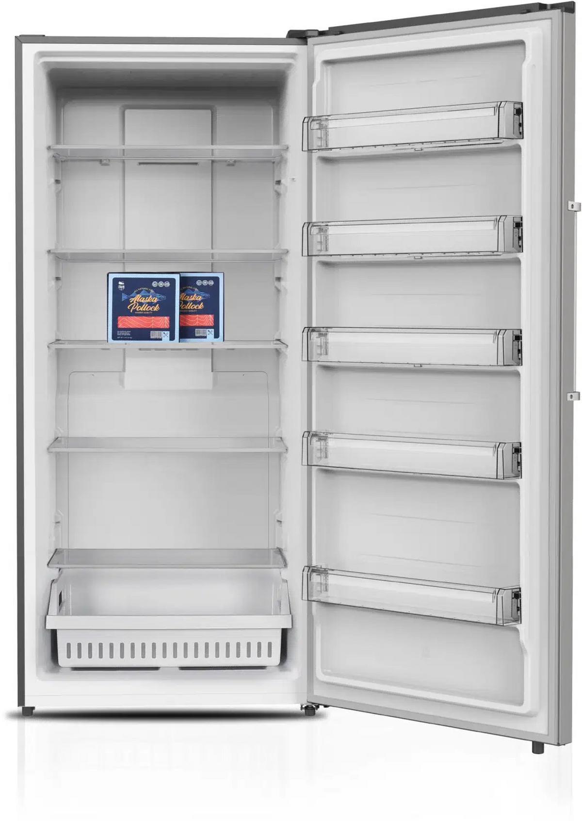Gefrierschrank Nabo Gn 6000 - Dunkelgrau, Basics, Metall (84/189,5/75cm) - Nabo