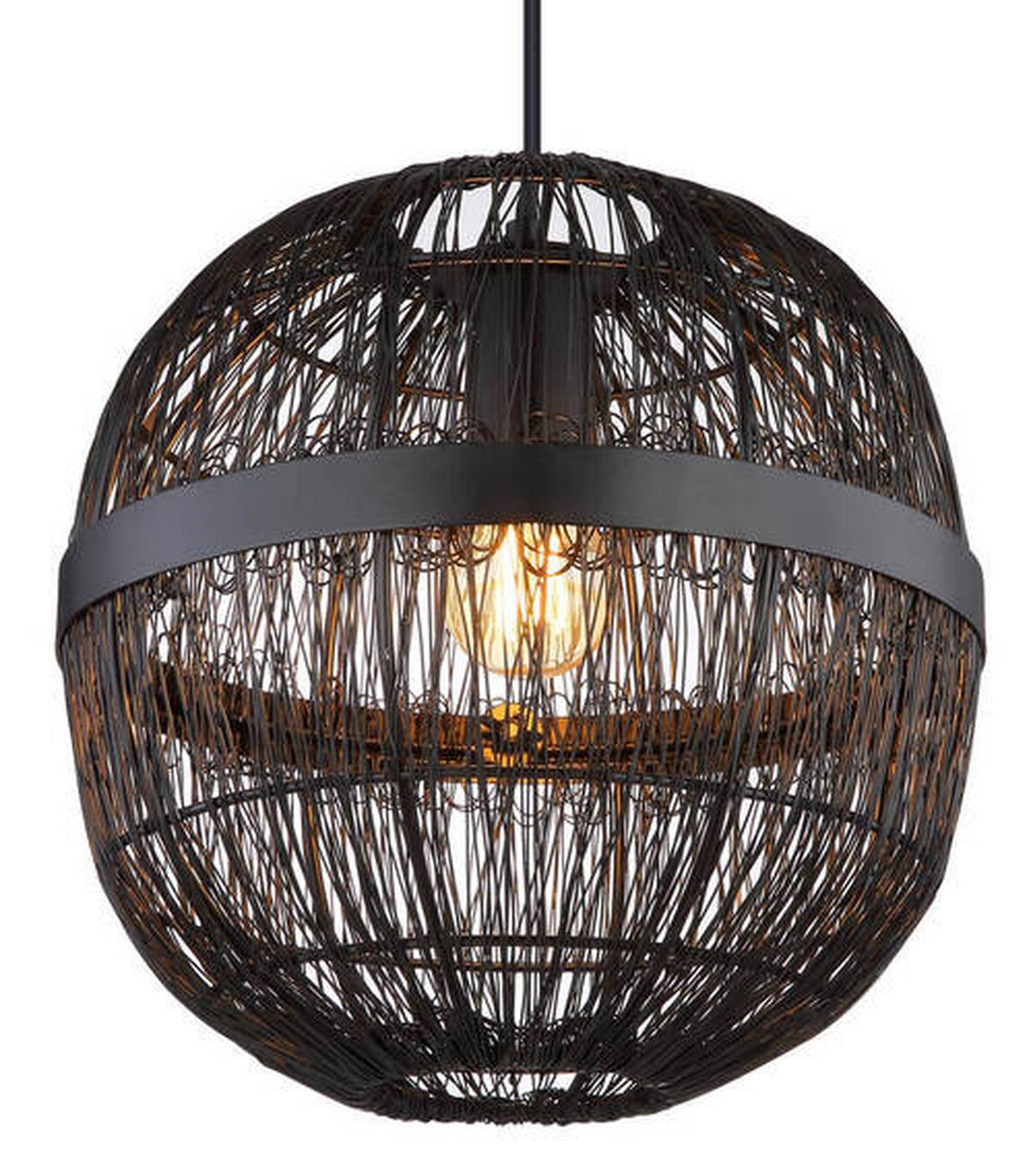 Hängeleuchte 14994h1 - Schwarz, Basics, Metall (30/120cm) - Globo