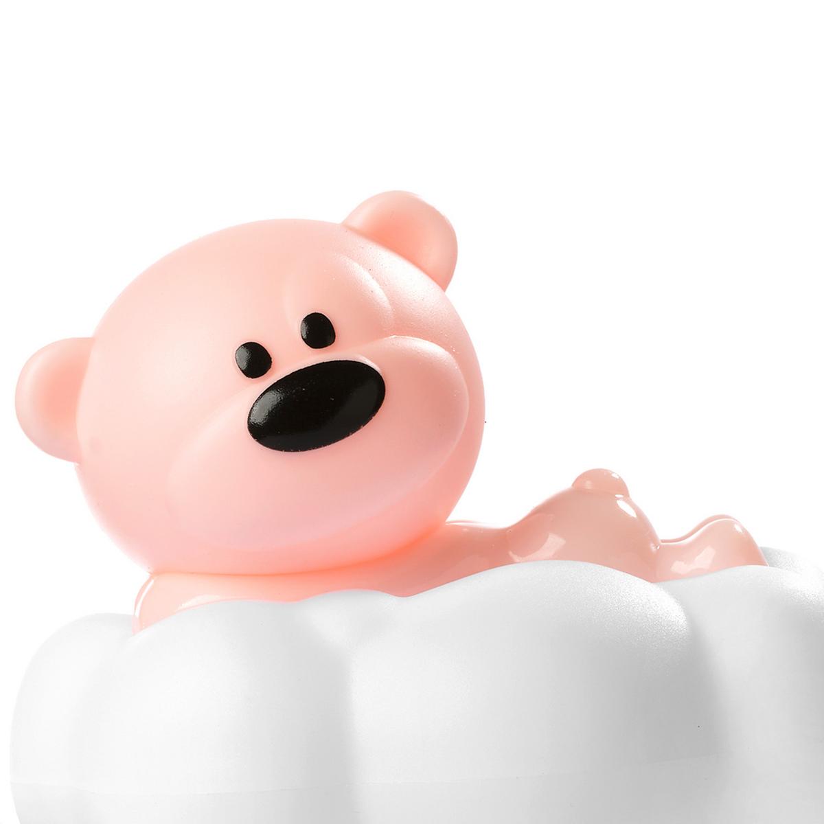 Kindertischleuchte Rosa Hellrosa Weiß L: 11 cm - Hellrosa/Weiß, Basics, Kunststoff (11/6.5/12.5cm)