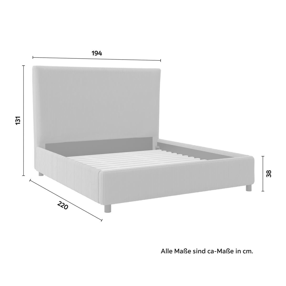 Čalouněná postel SOPHIE 180x200, šedá - šedá/tmavě hnědá, Moderní, dřevo/textil (180/200cm) - Bessagi Home