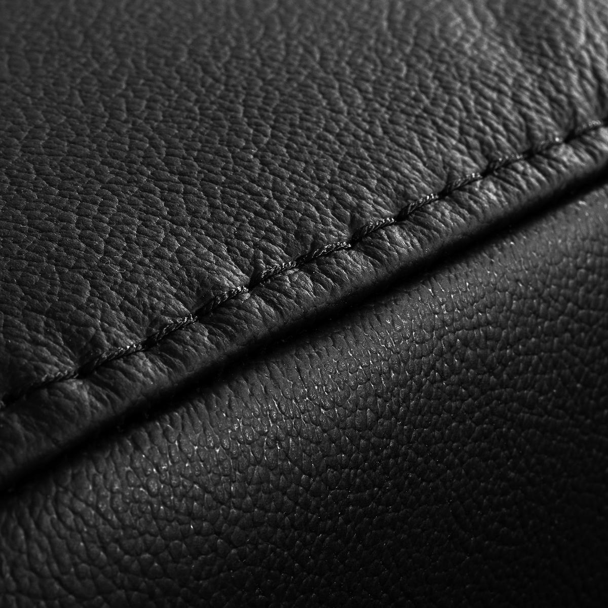 Ecksofa Torino Teilleder Schwarz 173x247 - Schwarz, Design, Leder/Textil (173/247cm) - Livetastic