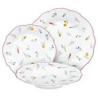 Kombiservice Millefiori Keramik 6 Personen Blumendekor - Multicolor, ROMANTIK / LANDHAUS, Keramik - Tognana