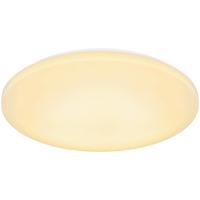LED-Deckenleuchte Emilio Ø 54 cm Warmweißes Licht - Opal/Weiß, MODERN, Kunststoff/Metall (54cm) - Luca Bessoni