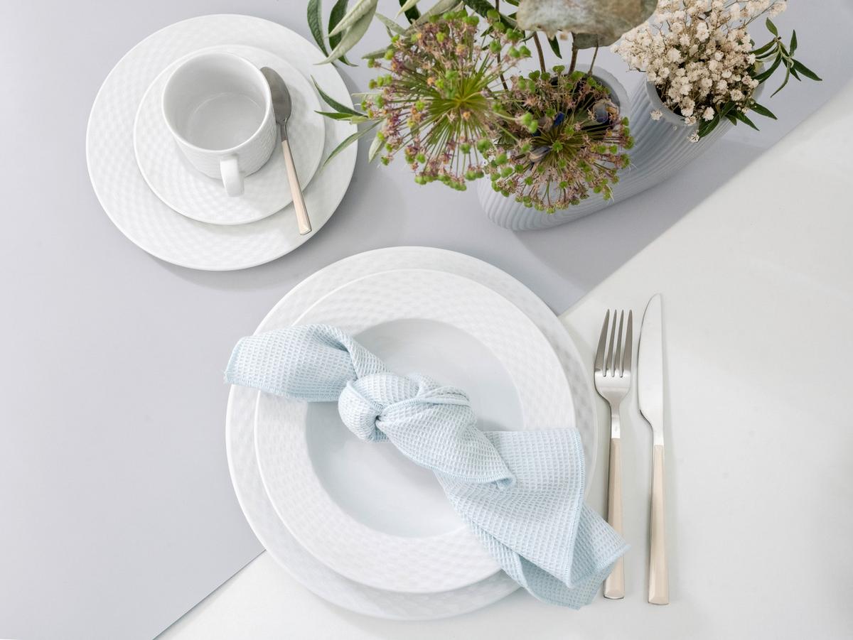 Kombiservice Polo Weiss Porzellan, 6 Pers., 30-Teilig - Weiß, Basics, Keramik - Creatable