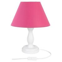 TISCHLEUCHTE 4102122 Stefi - pink - Pink/Weiß, Basics, Holz (18/28cm)