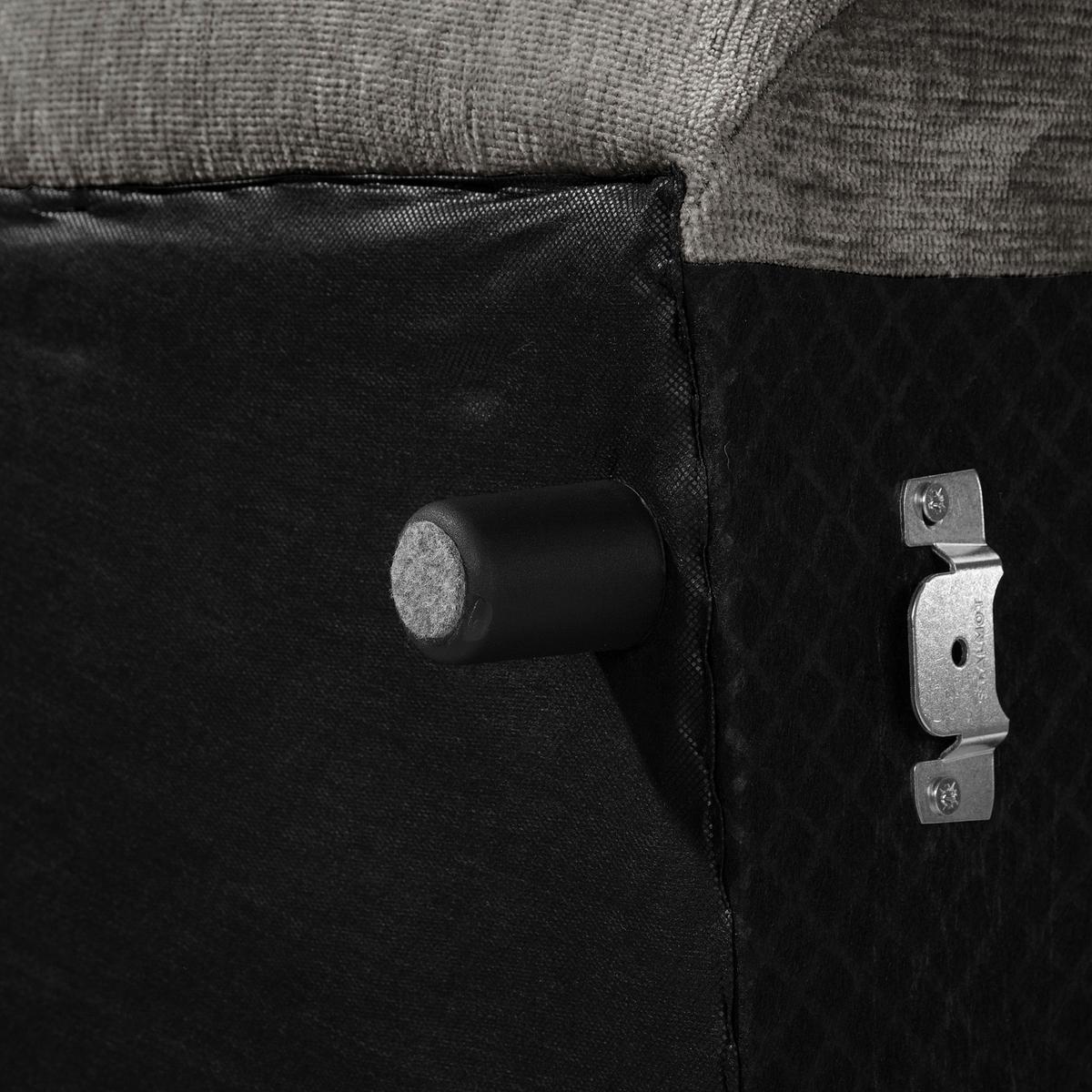 Ecksofa Fluffy Anthrazit S: 269x184 Cm - Anthrazit/Schwarz, MODERN, Textil (269/184cm) - Trendmanufaktur