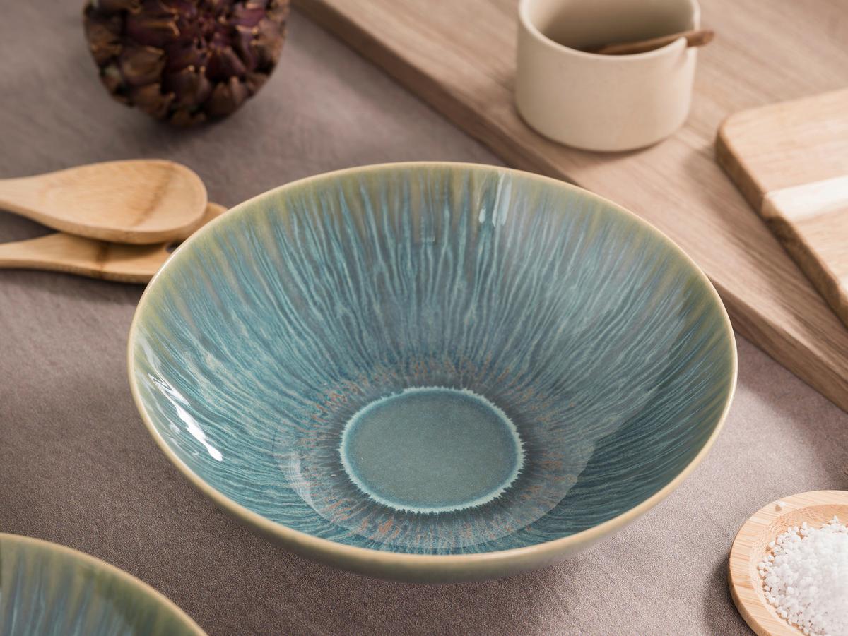 Schüsselset Sea Breeze 2--teilig, Grün - Grün, Design, Keramik - Creatable
