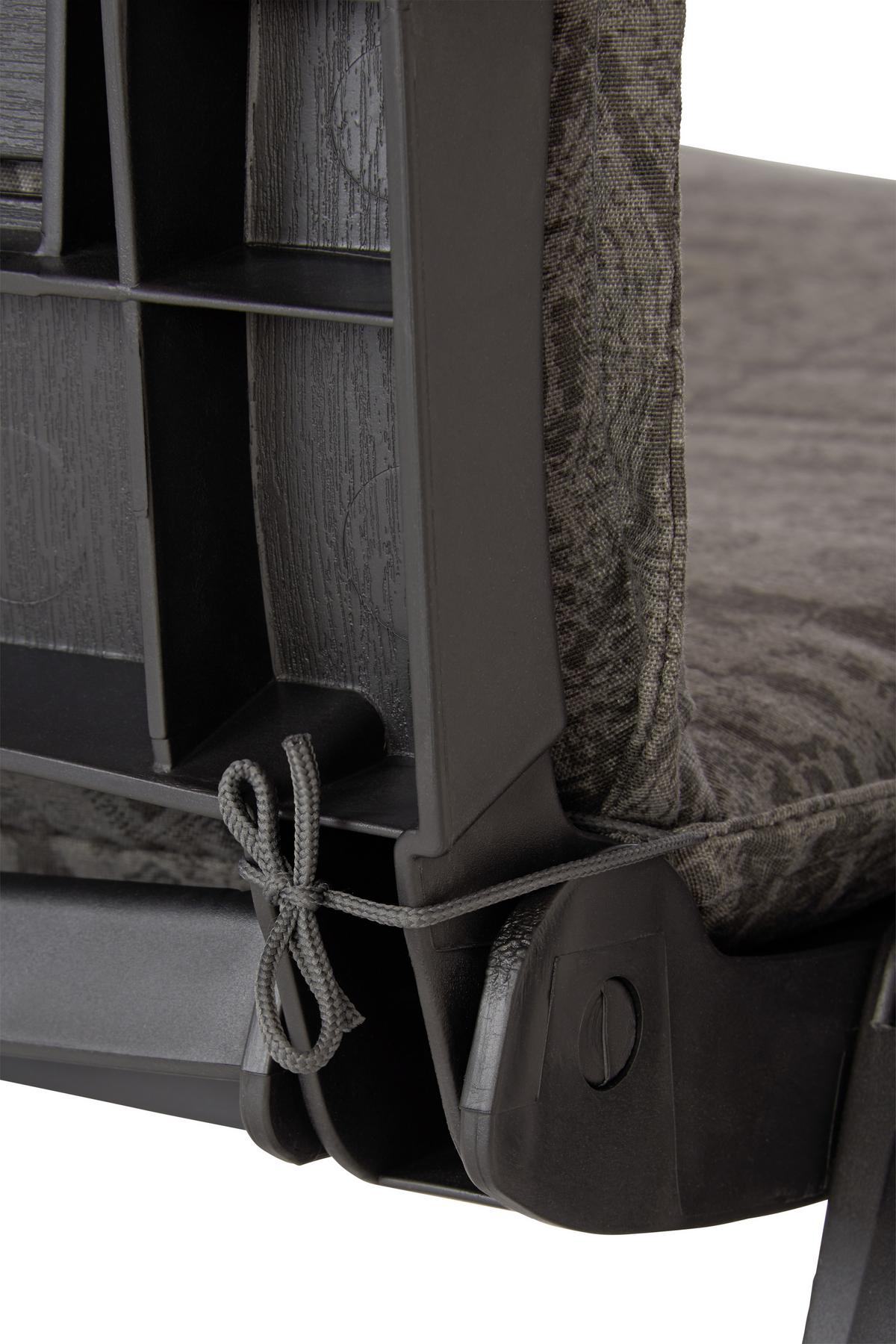 Hochlehnerauflage Genf 120x48 cm Grau - Grau, Basics, Textil (120/48/5cm) - Beo