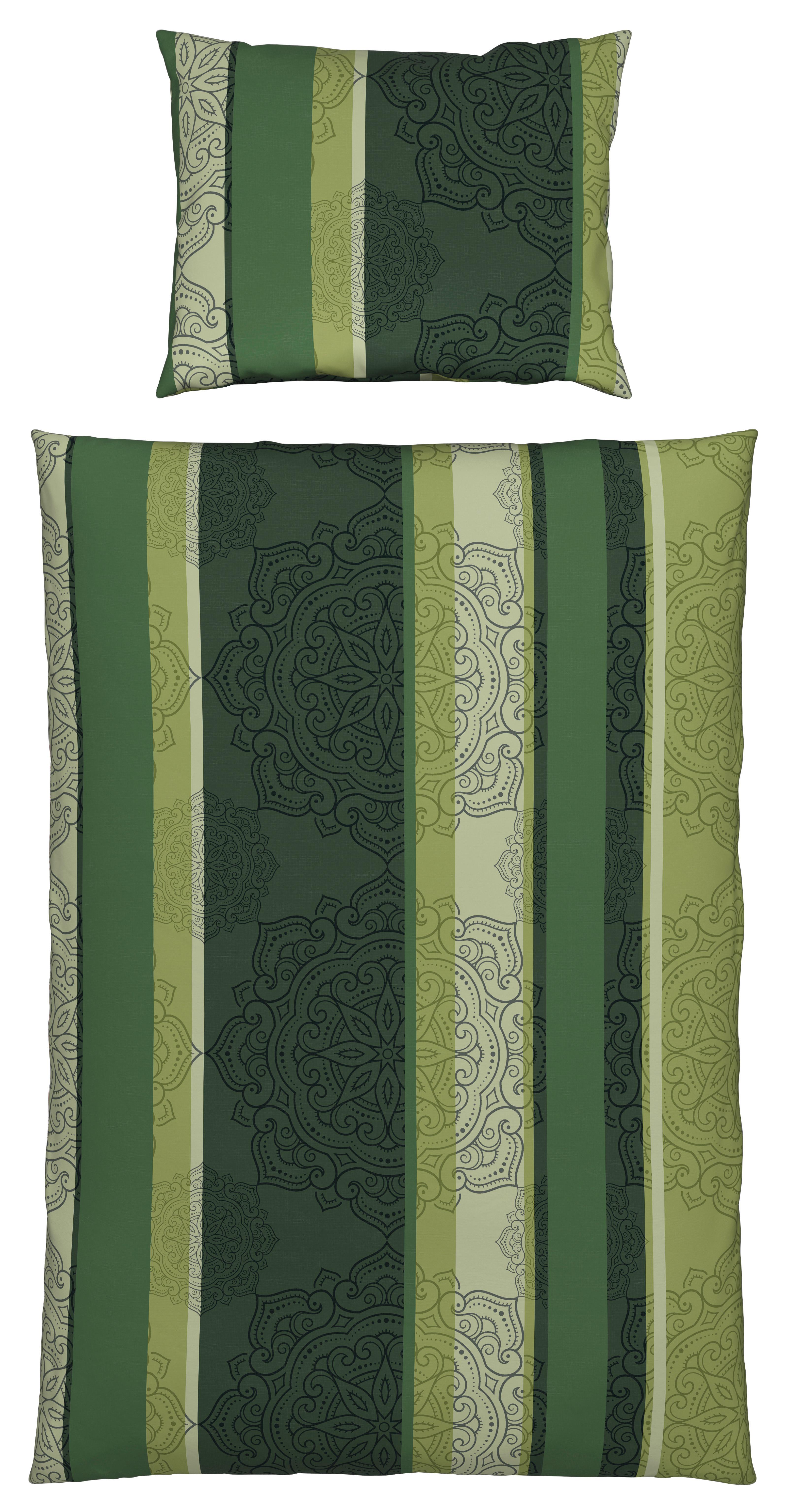 Bettwäsche Josefine - Grün, MODERN, Textil - Luca Bessoni