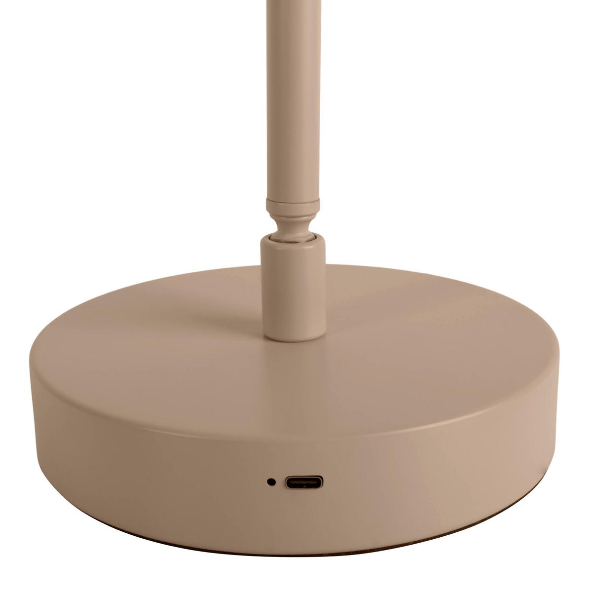 Akku-Tischleuchte 3197411 Lupa - Beige, Design, Metall (23/16/45cm) - Näve