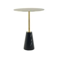 ODKLÁDACÍ STOLEK ROCIO - Design, kov/kámen (40/53cm) - MID.YOU