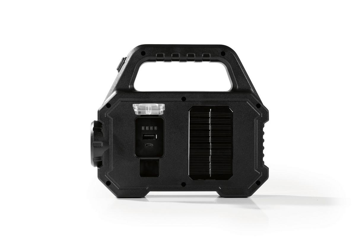 Arbeitsleuchte Easymaxx Solar-Arbeitsleuchte - Schwarz, Basics, Kunststoff (17/15/5cm)