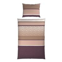 BETTWÄSCHE MARLENE - Beige/Lila, MODERN, Textil - Luca Bessoni