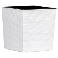Pflanzentopf Weiß B: 40 Cm - Weiß, Basics, Kunststoff (40/41,5/40cm) - Siena Garden