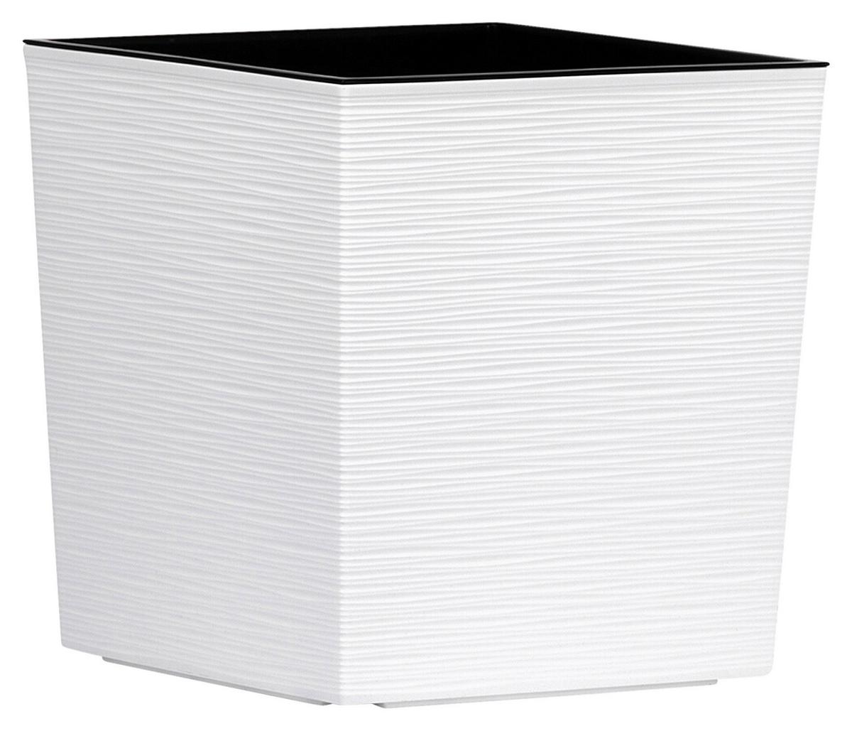 Pflanzentopf Weiß B: 40 Cm - Weiß, Basics, Kunststoff (40/41,5/40cm) - Siena Garden