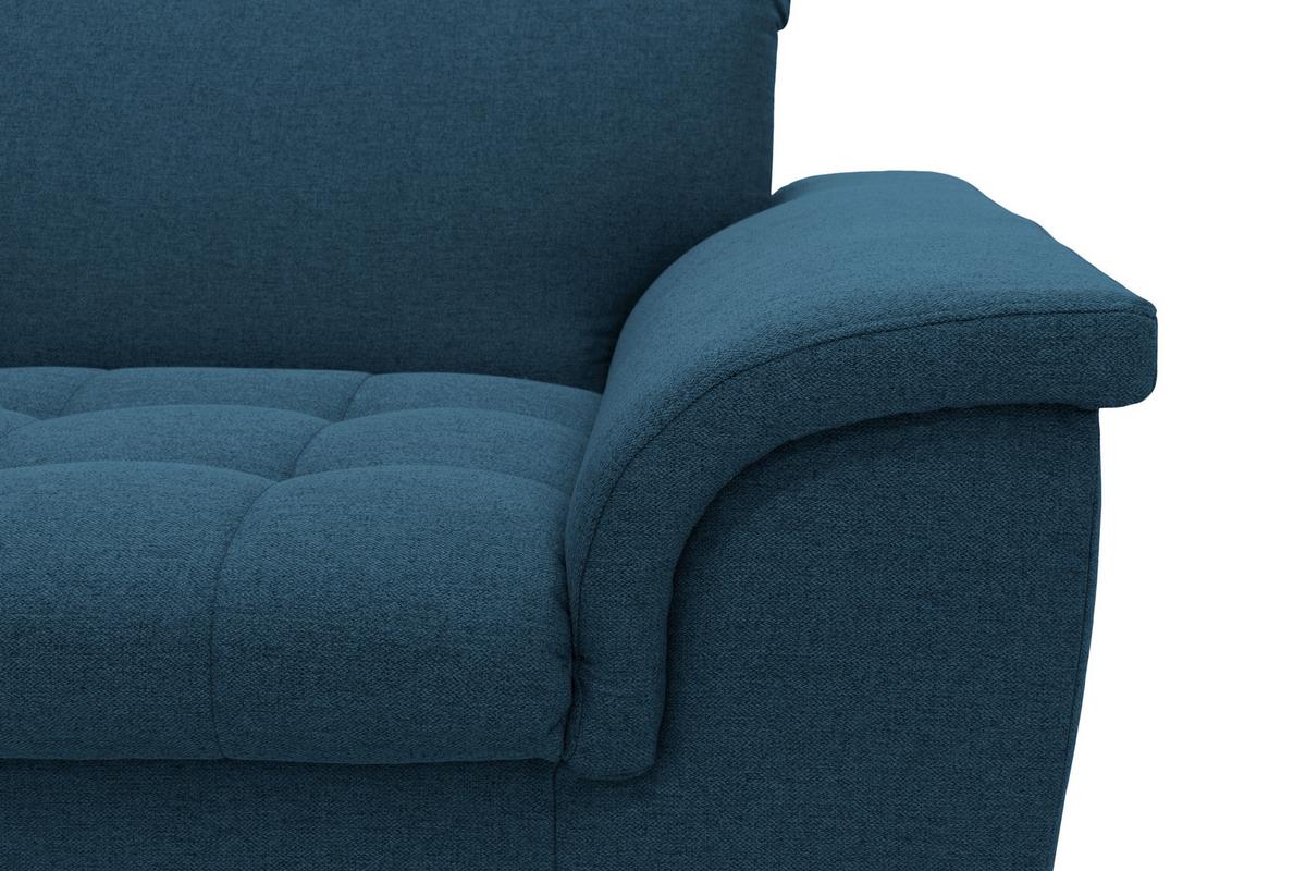 Polstersessel Mit Armlehnen Franzi Webstoff Petrol - Chromfarben/Dunkelblau, KONVENTIONELL, Textil (120/81/97cm) - MID.YOU