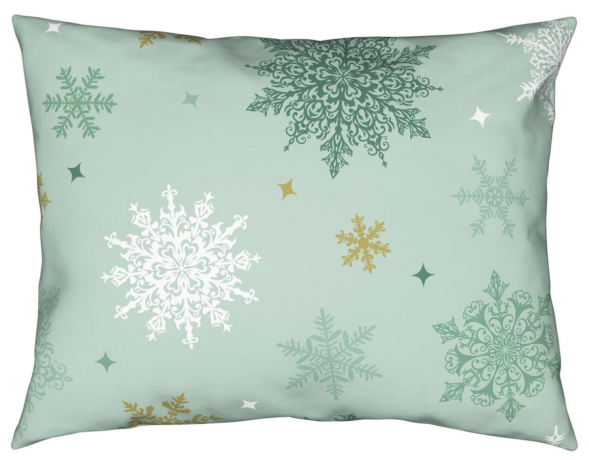 Ágyneműhuzat-garnitúra Snowflake - zöld, Modern, textil - Luca Bessoni