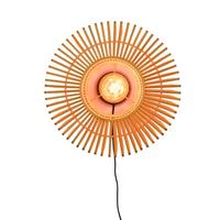 Wandleuchte Bromo/w/4018/n - Naturfarben, Trend, Holz (20/40cm) - Good & Mojo