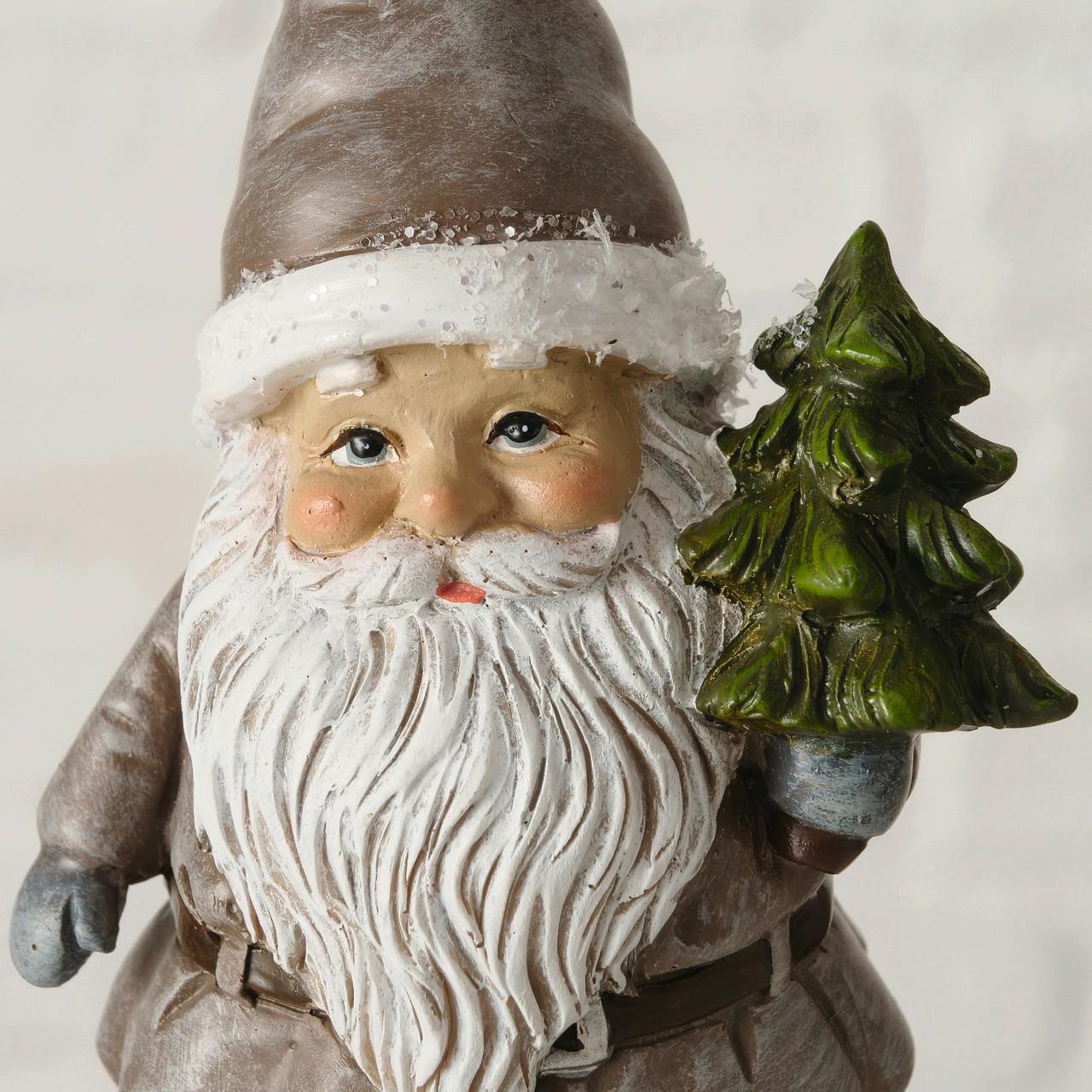 Weihnachtsdekoration MEDIO aus Kunststein mit erdigen Farbmix Detail