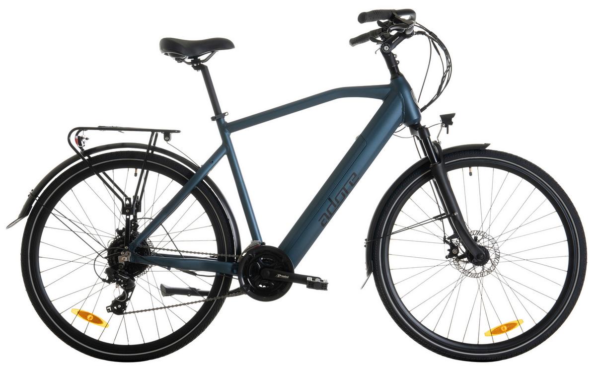 Elektrofahrrad Dunkelblau 24 Gänge - Dunkelblau, Basics, Metall (180/70/100cm)