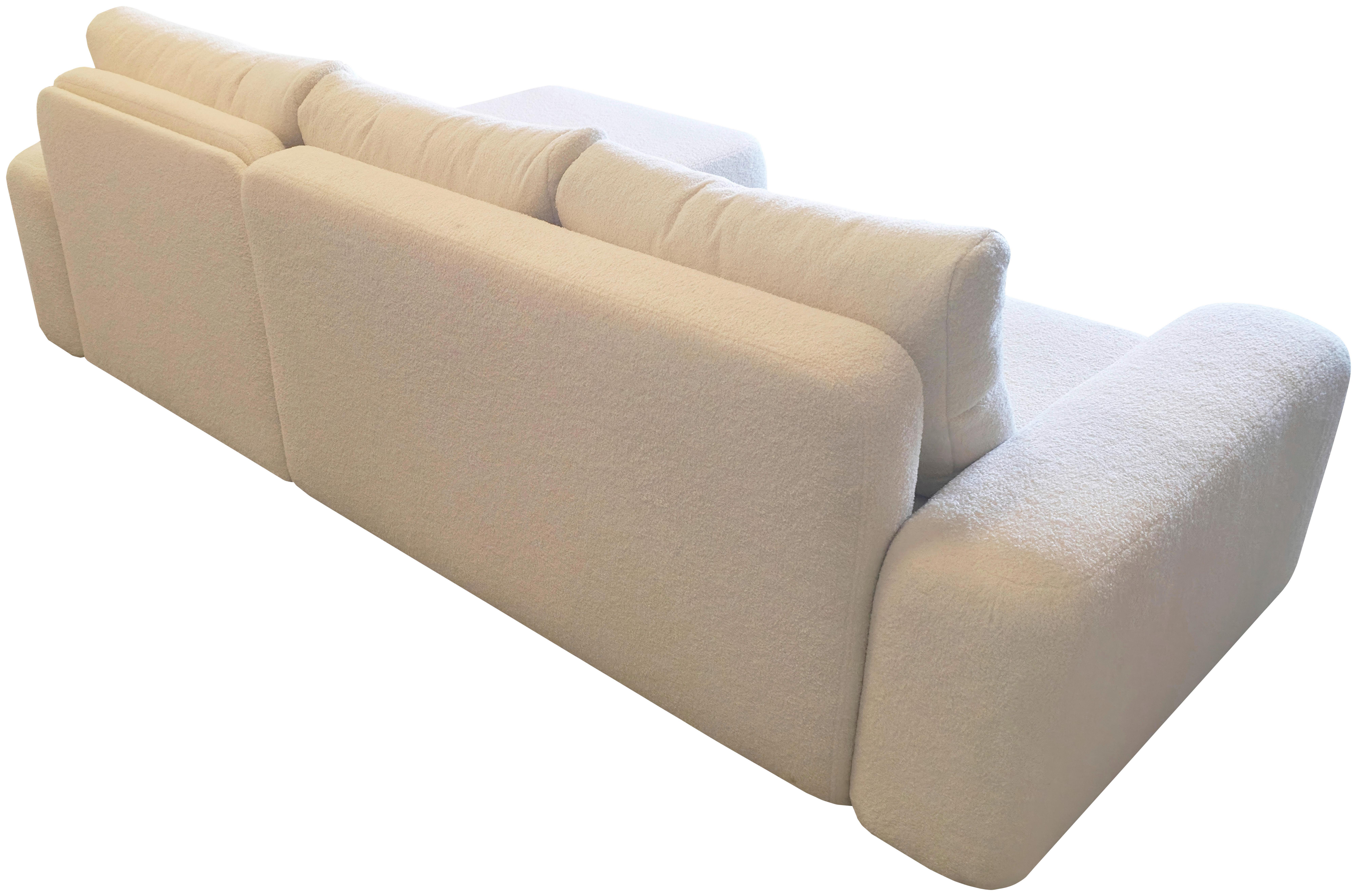 Sarokgarnitúra Luna - fehér, Romantik / Landhaus (270/90/140cm) - Best Price