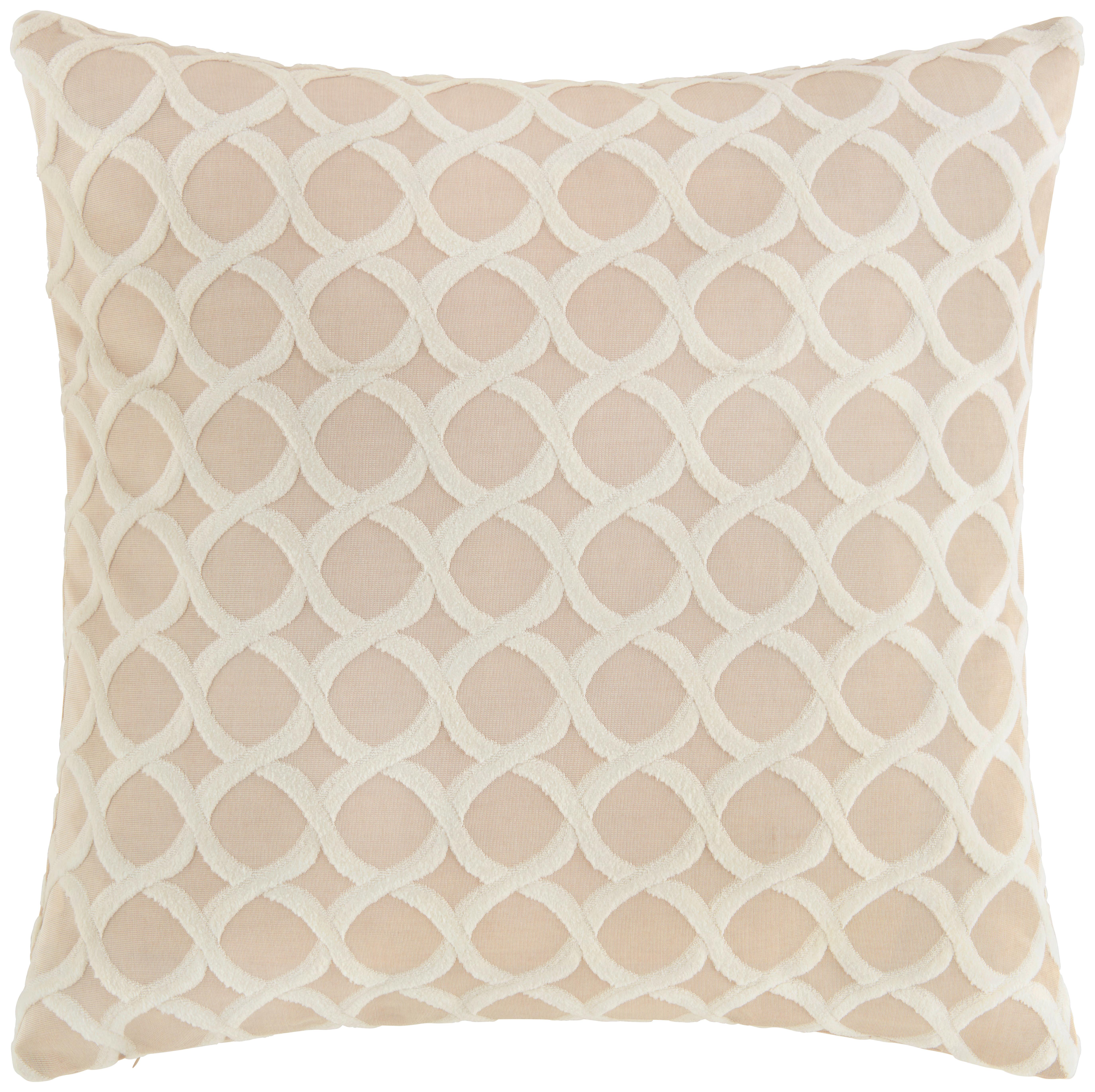 Potah na polštář Circle, Š/D: 48/48cm - přírodní barvy, Basics, textil (50/50cm) - Premium Living