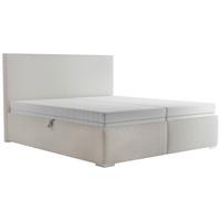 ČALOUNĚNÁ POSTEL STELA - barvy stříbra/béžová, Moderní, dřevo/kompozitní dřevo (180/200cm)