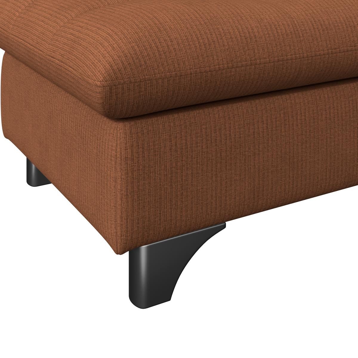 Hocker Gemini Terracotta, B: 108cm - Chromfarben/Terracotta, KONVENTIONELL, Textil (108/46/108cm)