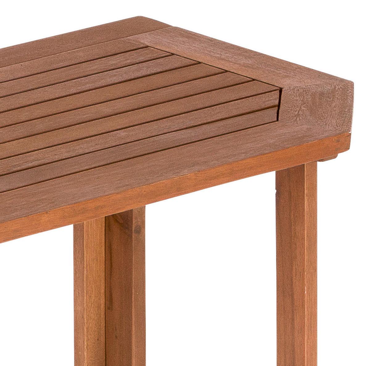Gartentisch Klappbar Echtholz B: 90 Cm - Naturfarben, KONVENTIONELL, Holz (90/74/50cm) - Gardenson