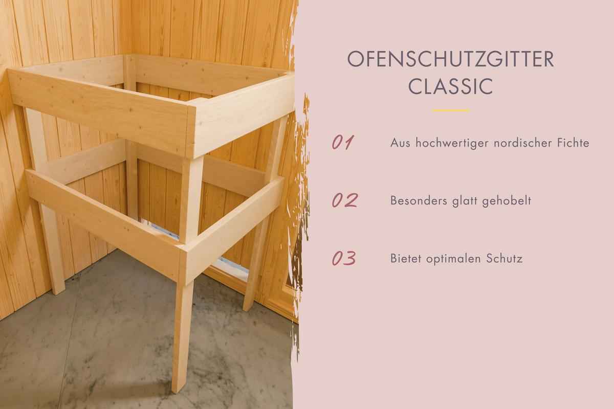 Saunahaus Noirva 216/244/573 cm - Schwarz, Basics, Holz (216/244/573cm)