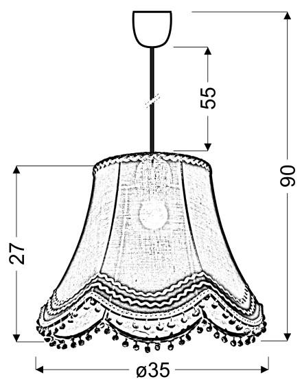 Pendelleuchte 31-94516 Arlekin - Hellgrün, Trend, Kunststoff/Textil (35/35/90cm)