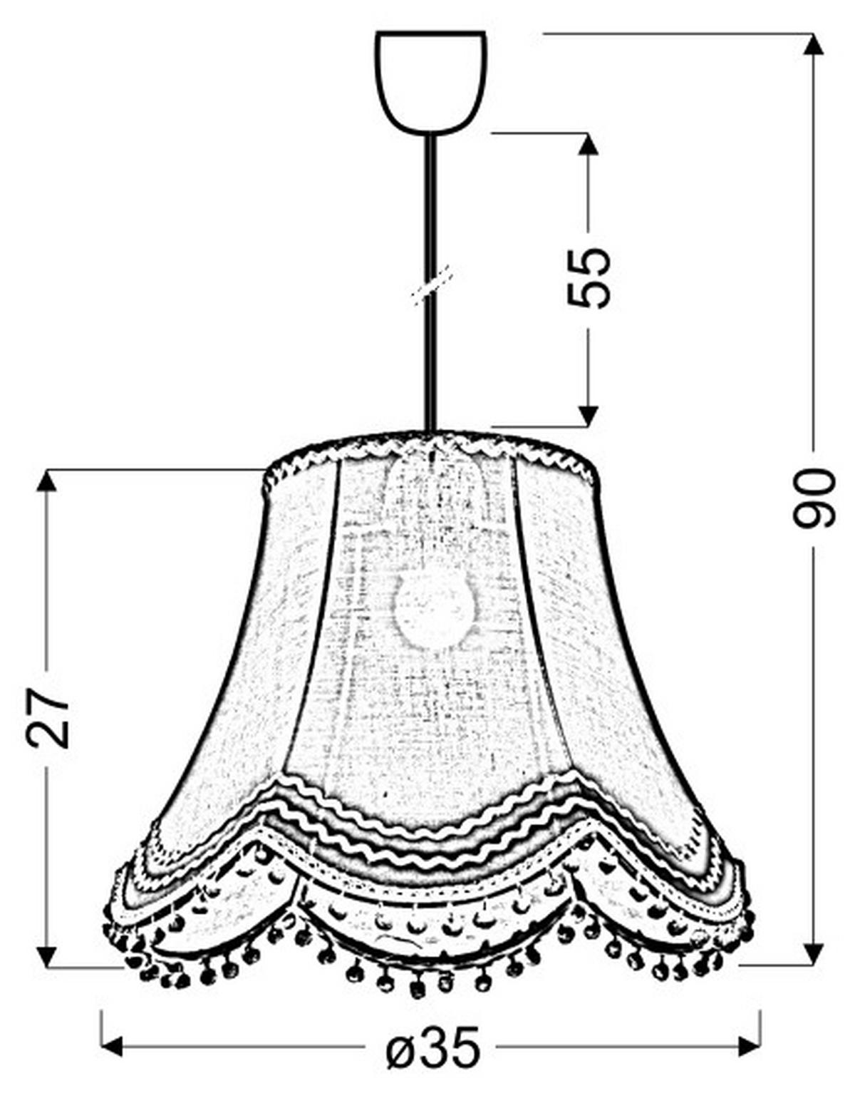 Pendelleuchte 31-94516 Arlekin - Hellgrün, Trend, Kunststoff/Textil (35/35/90cm)