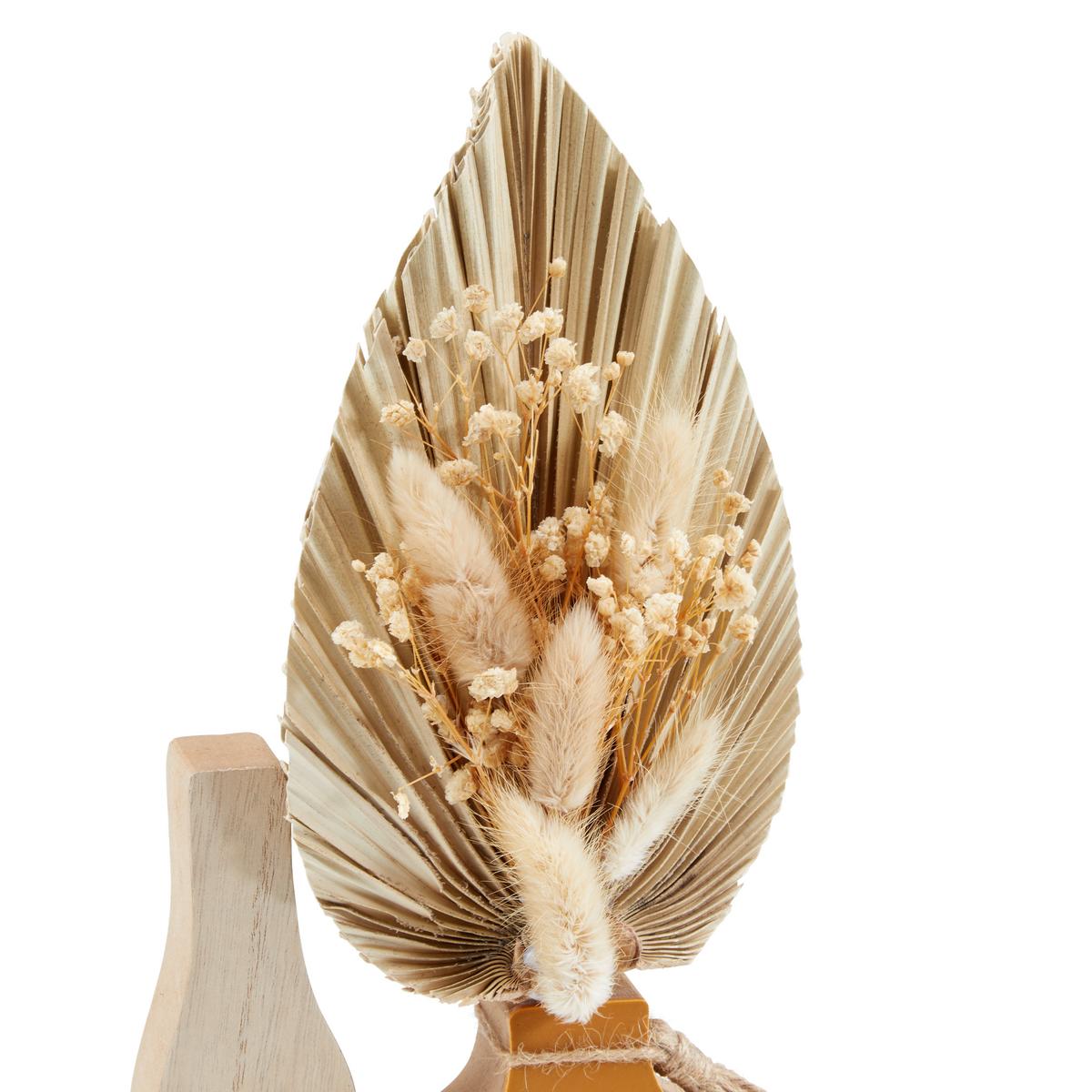 Kunstpflanze Trockenblumen Naturfarben H: 37 cm Sonnfried - Naturfarben, MODERN, Naturmaterialien/Holz (17/37/2,8cm) - Luca Bessoni