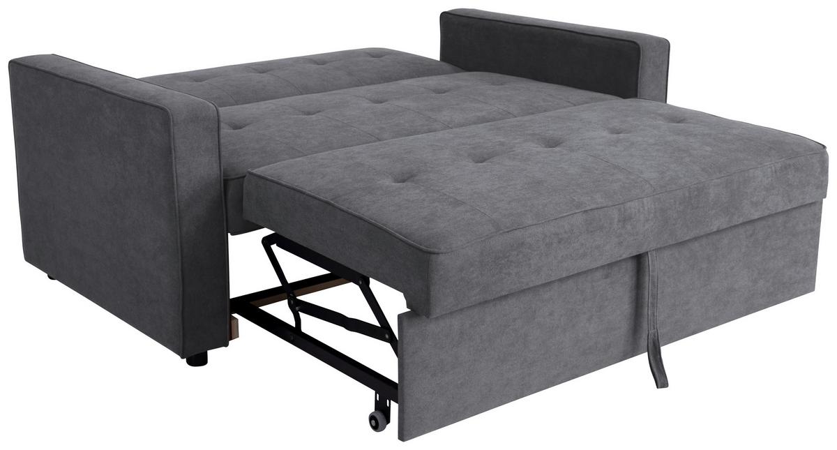 Třímístná pohovka HAZE, antracitová - antracitová, Trend, textil (162/90/89cm)