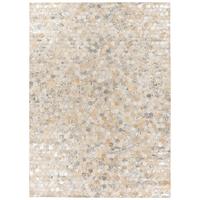 Lederteppich Ravi 400 - Silberfarben, KONVENTIONELL, Leder (120/170cm)