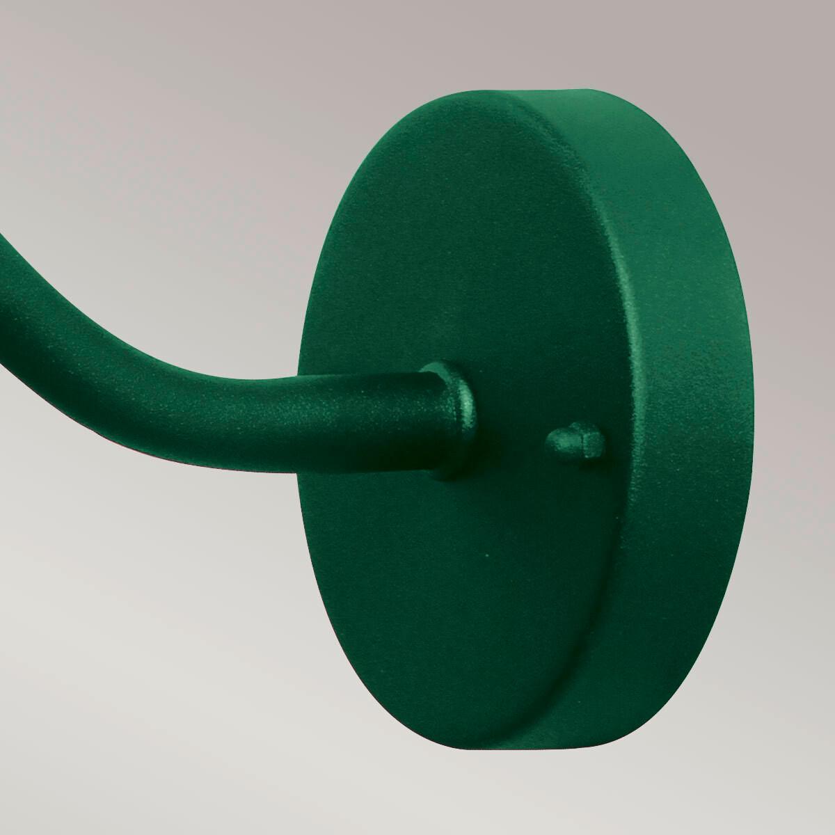 Außenwandleuchte Klampenborg-Fgr - Grün, KONVENTIONELL, Glas/Metall (42/27.5/25.5cm) - Elstead Lighting