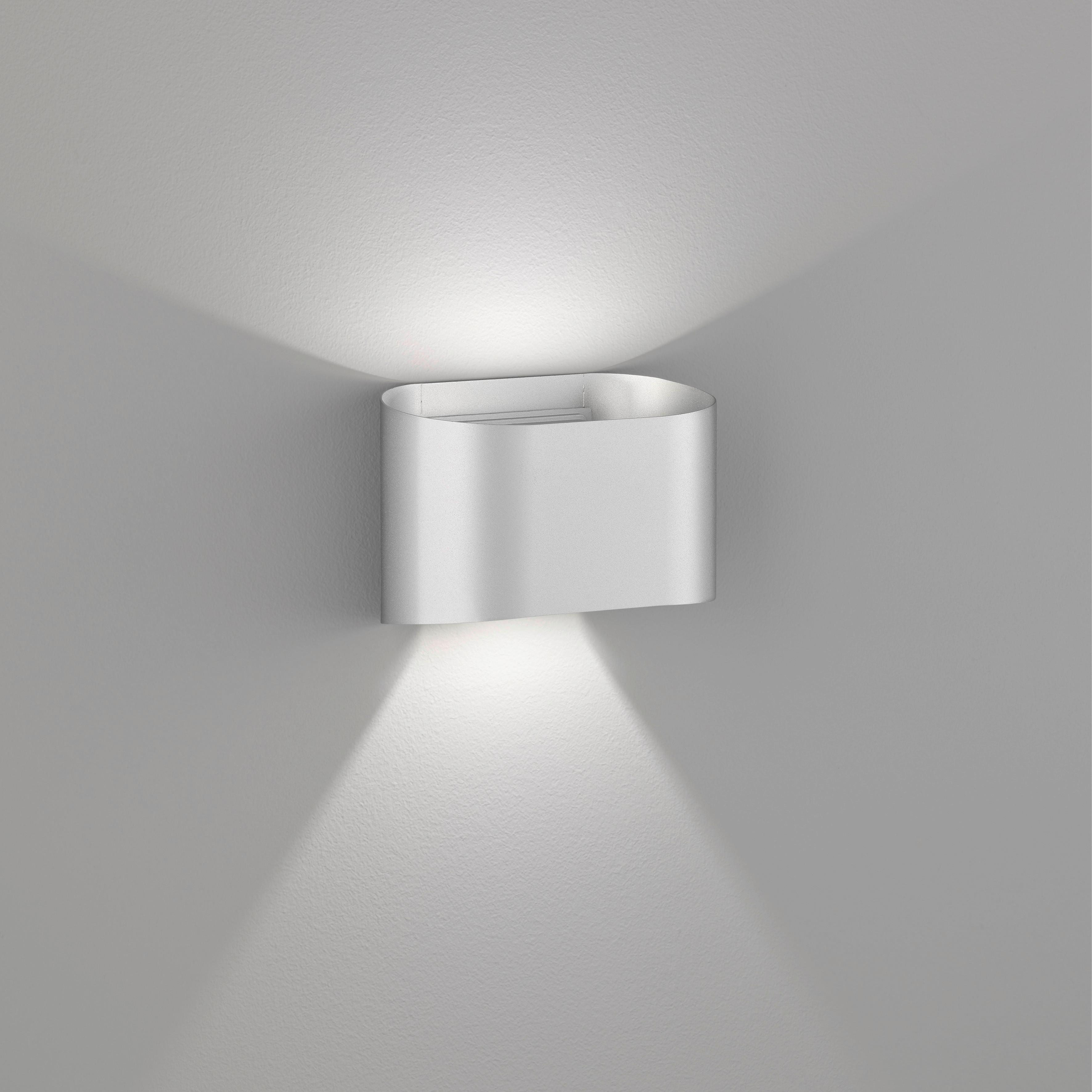 Außenwandleuchte 30425 Wall - Silberfarben, KONVENTIONELL, Metall (12/18cm) - Fischer & Honsel