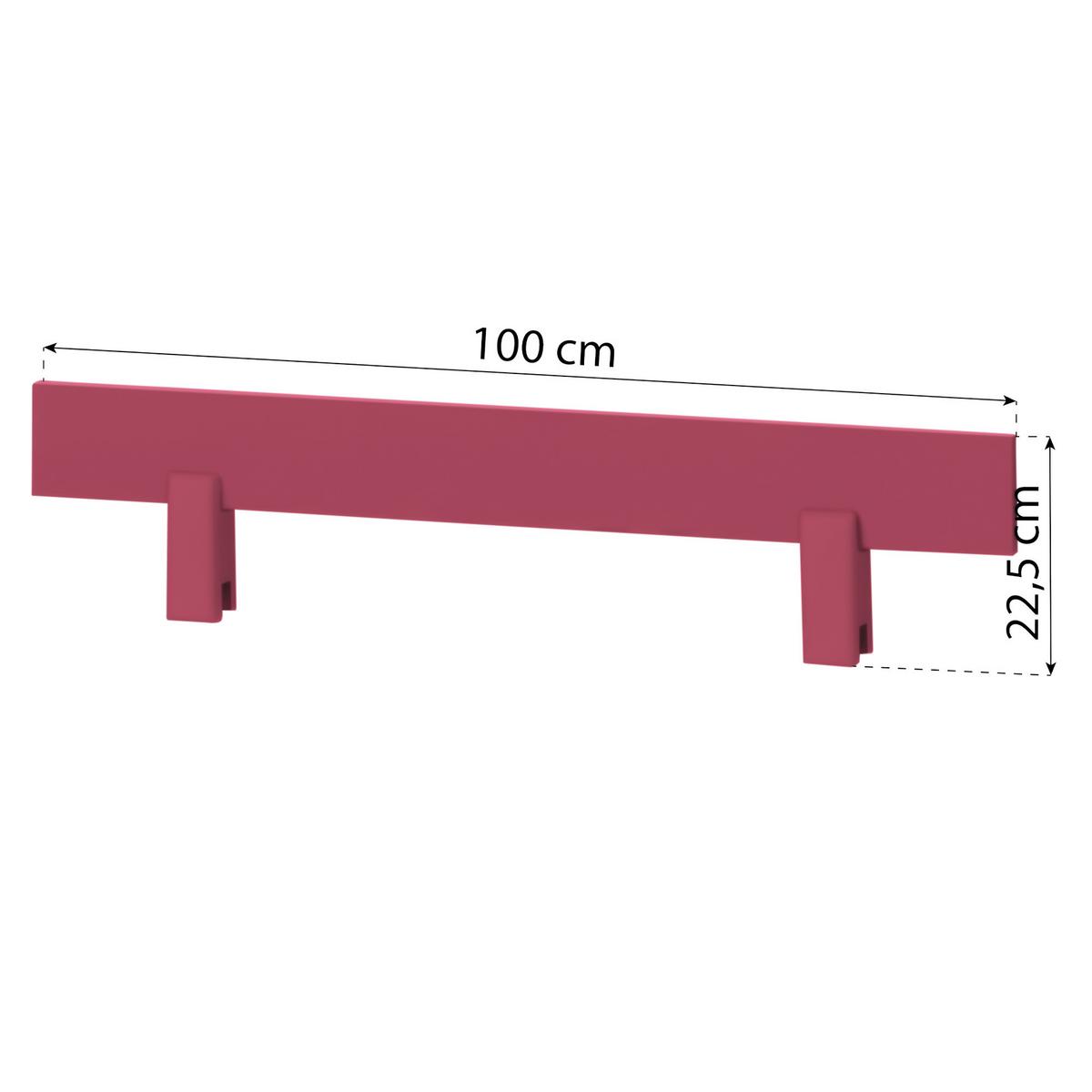 Bettschutzgitter Eco Comfort Pink, B: 100 Cm - Pink, MODERN, Holz (100/22,5/4cm) - MID.YOU