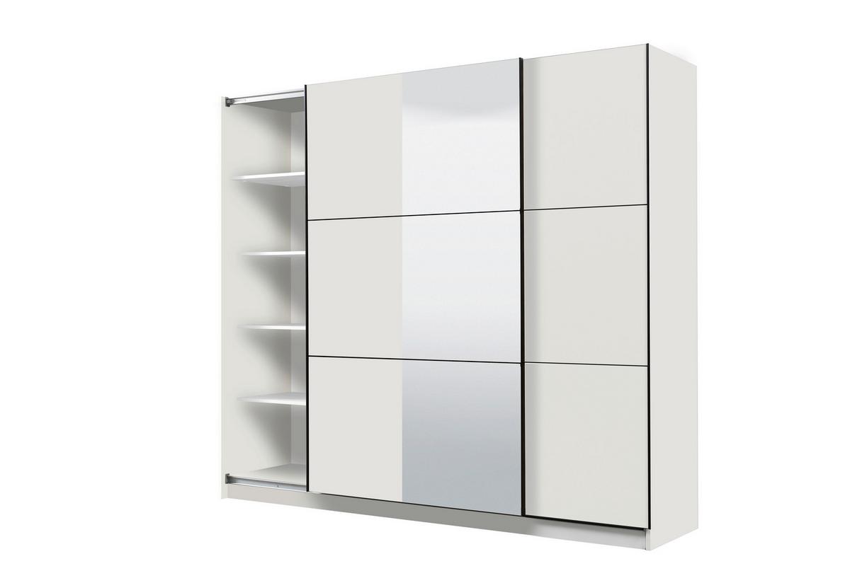 Tolóajtós Szekrény Sierra 236/210 Cm - fehér, Basics, faalapú anyag (236,5/210/62,5cm)