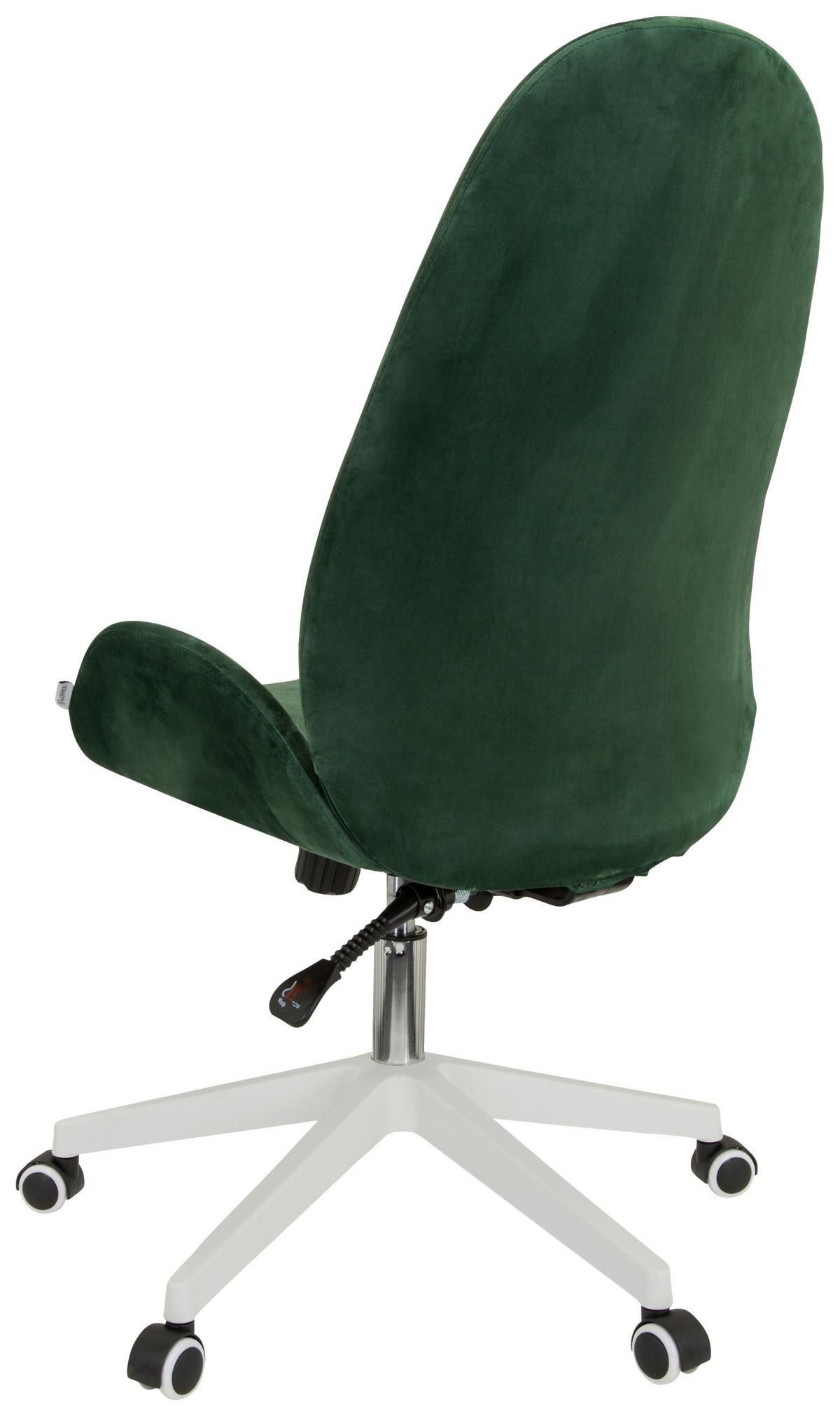 Drehstuhl Avea Mit Wippfunktion Grün - Weiß/Grün, Basics, Kunststoff/Textil (56/104/58cm) - MID.YOU