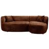Ecksofa Flick Rostfarben/Schwarz, 264 cm - Rostfarben/Schwarz, Design, Textil (264/143cm) - MID.YOU