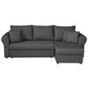 Ecksofa Sara - Schwarz/Grau, Design, Textil (248/143cm) - P & B
