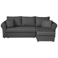Ecksofa Sara - Schwarz/Grau, Design, Textil (248/143cm) - P & B
