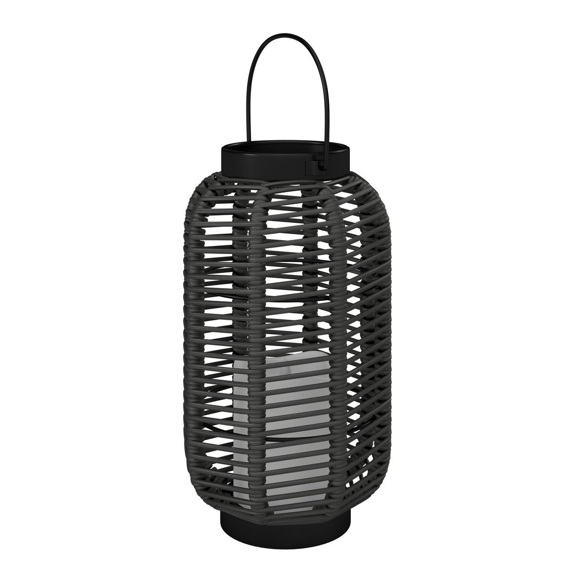 SOLÁRNE SVIETIDLO RICA - čierna, Modern, kov/plast (16/28/16cm) - Bessagi Garden