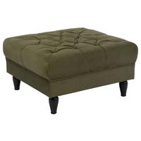 Hocker Cupido - Schwarz/Olivgrün, Design, Textil (82/44/82cm) - MID.YOU