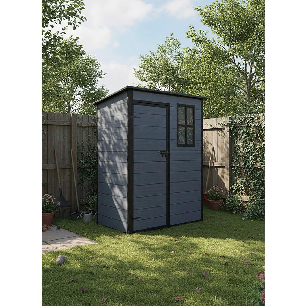 Gartenhaus Nizza versperrbar 152x193x92 cm, dunkelgrau